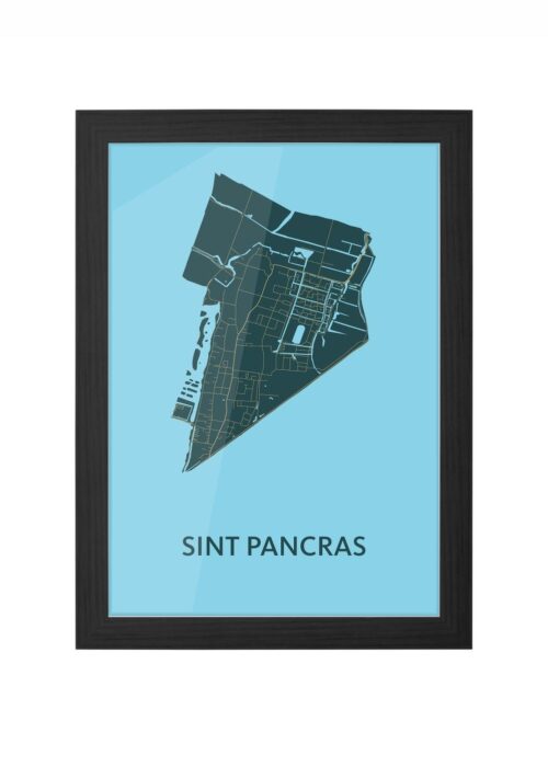 Sint Pancras Azure Ingelijst in Zwart lijst Kopen | Kunst in Kaart