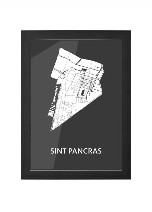 Sint Pancras Black Ingelijst in Zwart lijst Kopen | Kunst in Kaart
