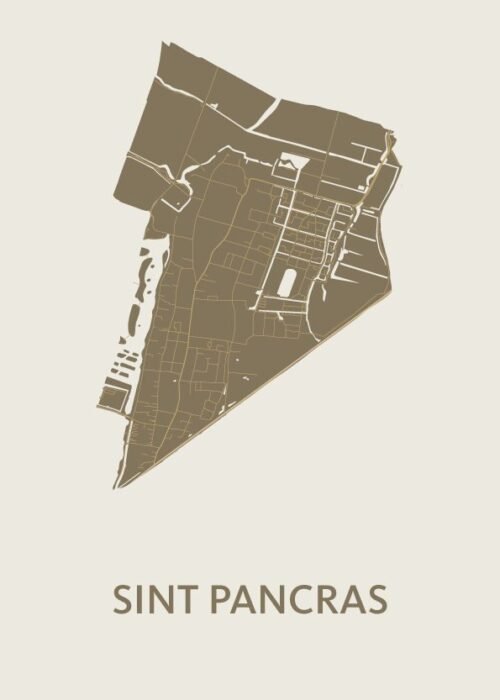 Sint Pancras Stadskaart - Gold