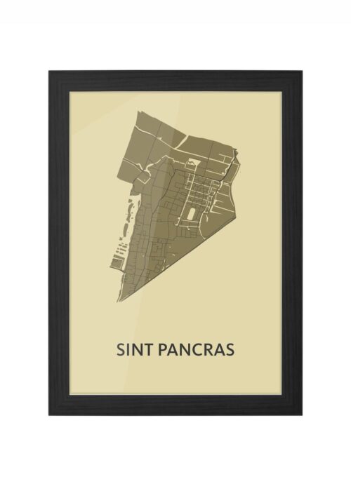 Sint Pancras GoldenRod Ingelijst in Zwart lijst Kopen | Kunst in Kaart