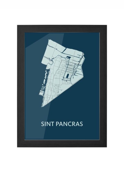 Sint Pancras Navy Ingelijst in Zwart lijst Kopen | Kunst in Kaart