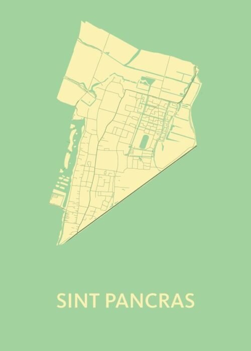 Sint Pancras Spring Stadskaart Poster Kopen
