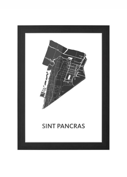 Sint Pancras White Ingelijst in Zwart lijst Kopen | Kunst in Kaart