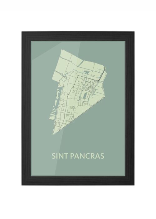 Sint Pancras Olive Ingelijst in Zwart lijst Kopen | Kunst in Kaart
