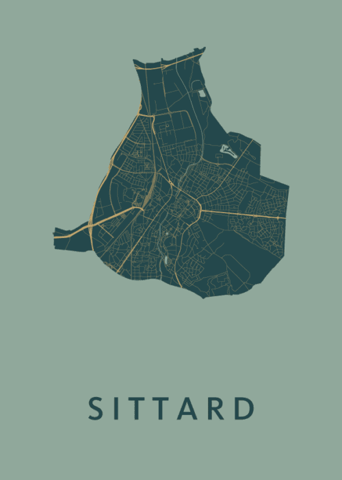 Sittard Stadskaart poster