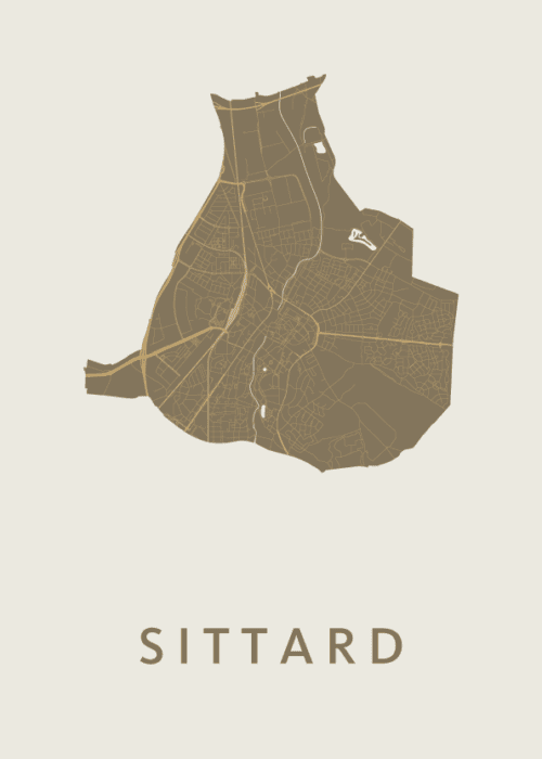 Sittard Stadskaart poster