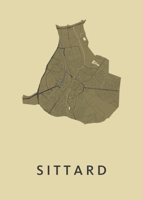 Sittard Stadskaart poster