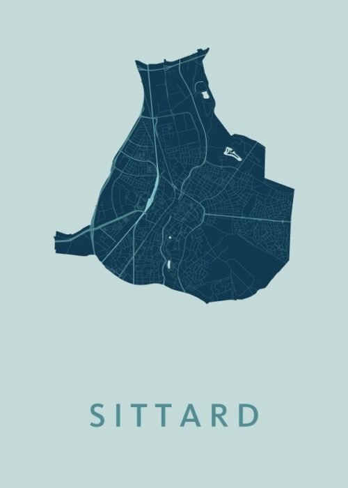 Sittard Stadskaart poster
