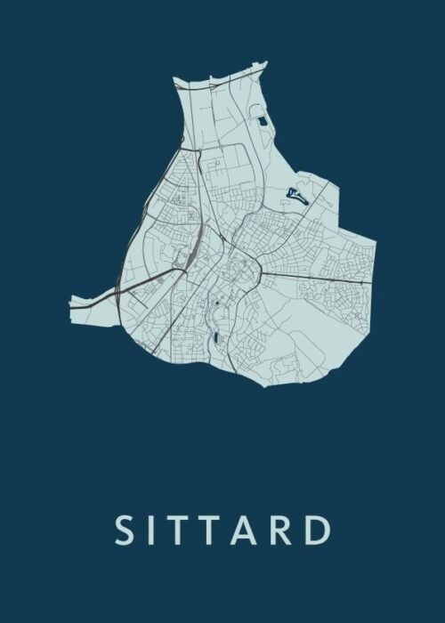 Sittard Stadskaart poster