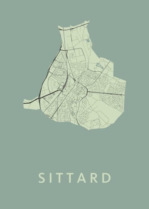 Sittard Stadskaart poster