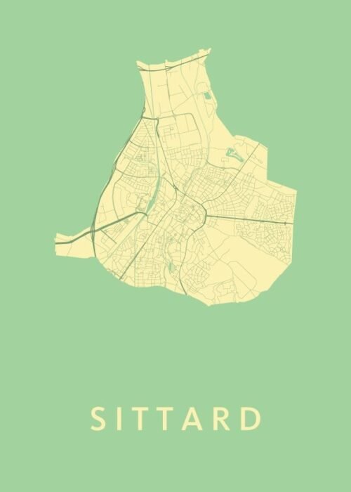 Sittard Stadskaart poster