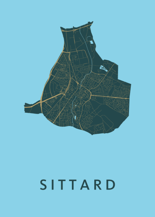 Sittard Stadskaart poster
