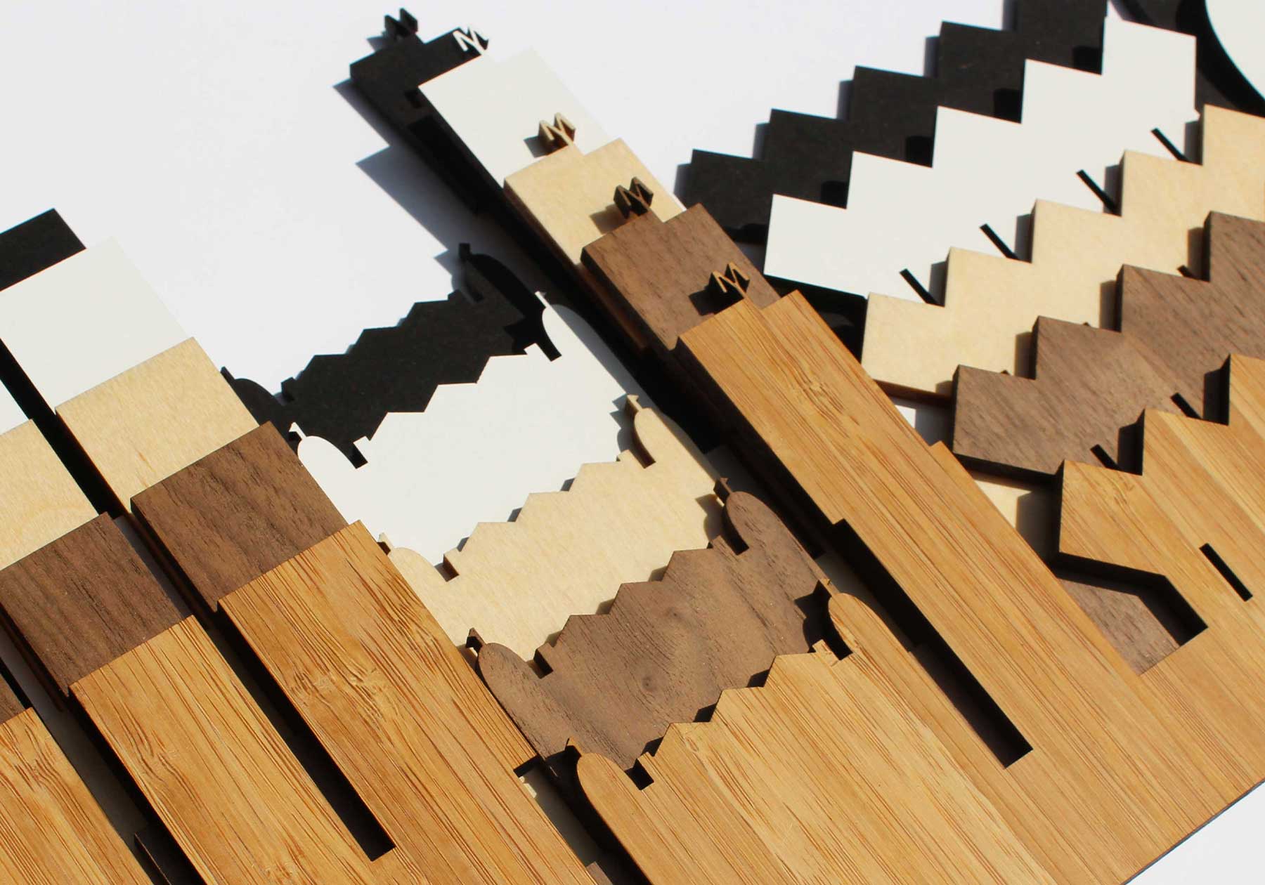 Kerstpakket Relatiegeschenk Houten Skyline Kerstpakket Relatiegeschenk Houten Skyline