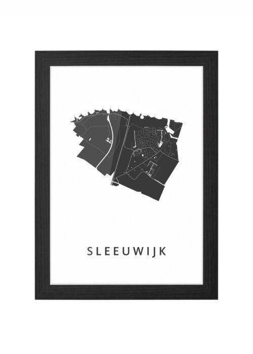 Sleeuwijk Ingelijst in Zwart lijst Kopen | Kunst in Kaart