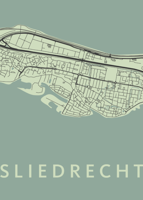 Sliedrecht - Olive - Stadskaart