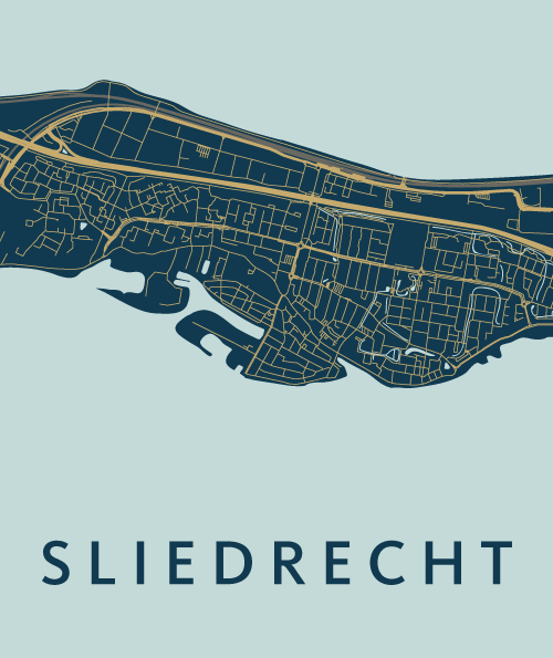 Sliedrecht - Prussian - Stadskaart