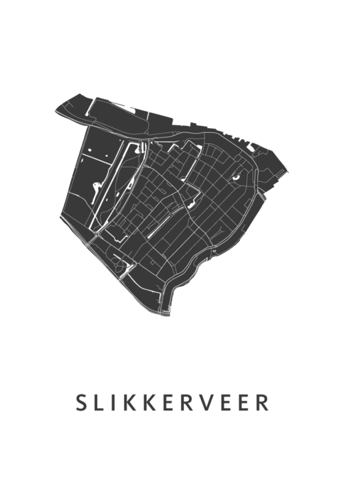 Slikkerveer Kaart Poster