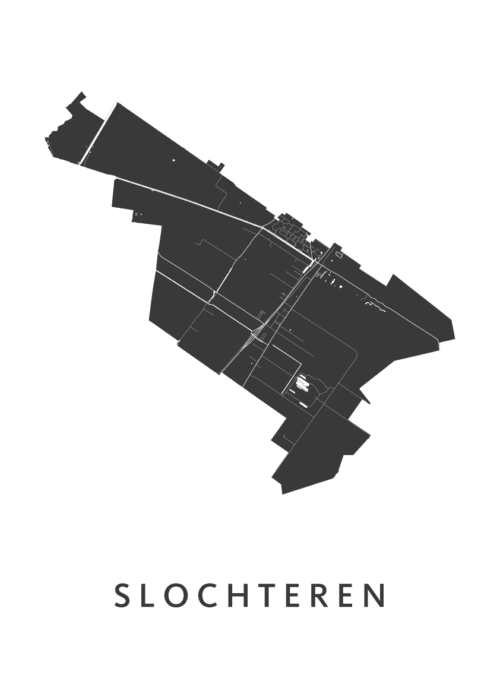Slochteren Kaart Poster