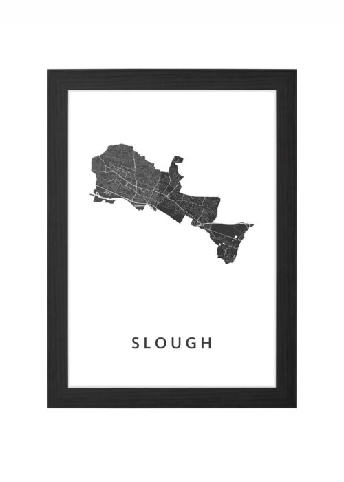 Slough Ingelijst in Zwart lijst Kopen | Kunst in Kaart