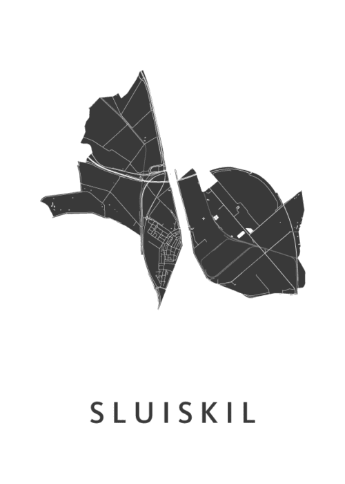 Sluiskil Kaart Poster