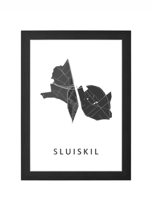 Sluiskil Ingelijst in Zwart lijst Kopen | Kunst in Kaart