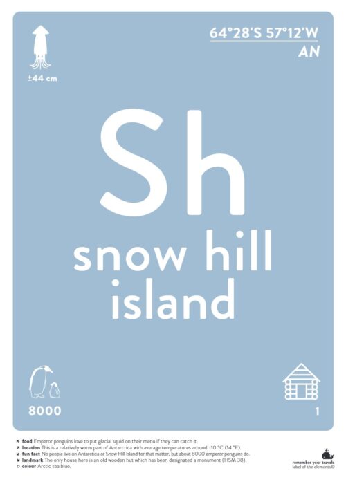Snow Hill Island — Typografie Poster