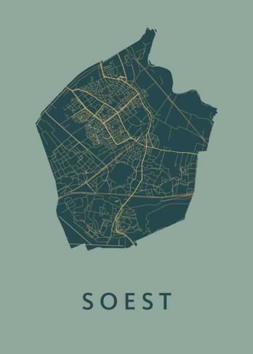 Soest Amazon Stadskaart Poster Kopen