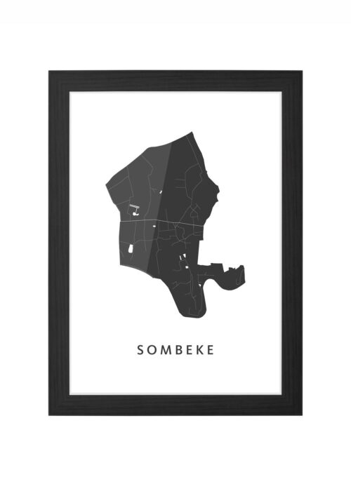 Sombeke Ingelijst in Zwart lijst Kopen | Kunst in Kaart