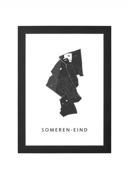 Someren-Eind Ingelijst in Zwart lijst Kopen | Kunst in Kaart