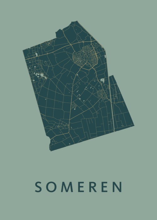 Someren Stadskaart - Amazon poster