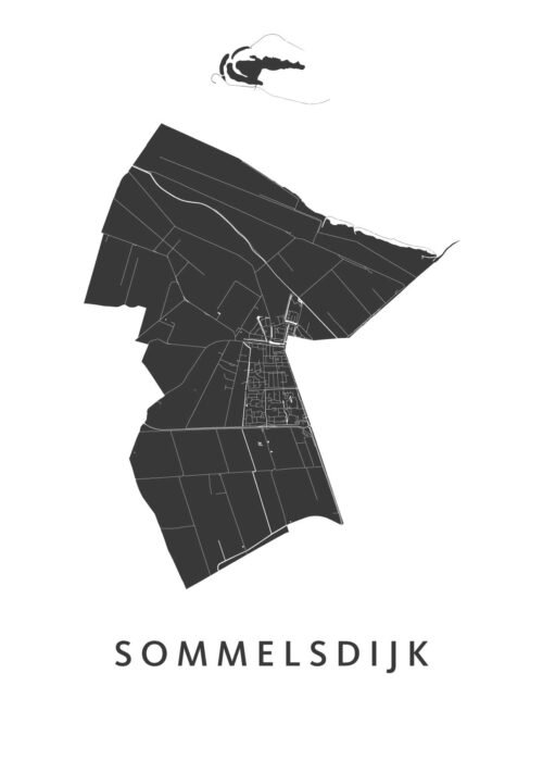 Sommelsdijk Kaart Poster