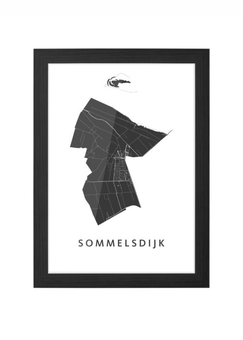 Sommelsdijk Ingelijst in Zwart lijst Kopen | Kunst in Kaart