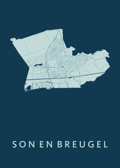Son en Breugel Feldgrau Stadskaart Poster Kopen