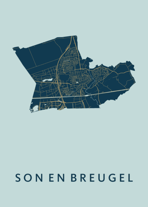 Son en Breugel Stadskaart - Prussian