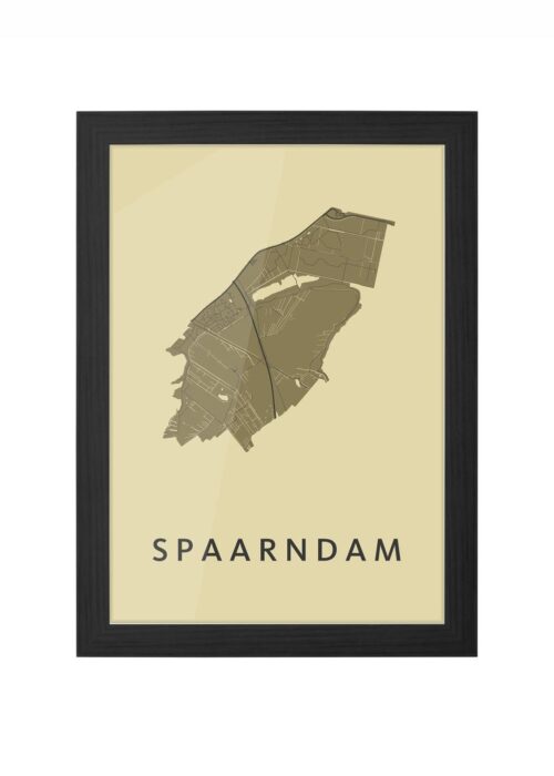 Spaarndam GoldenRod Ingelijst in Zwart lijst Kopen | Kunst in Kaart