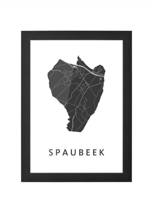 Spaubeek Ingelijst in Zwart lijst Kopen | Kunst in Kaart