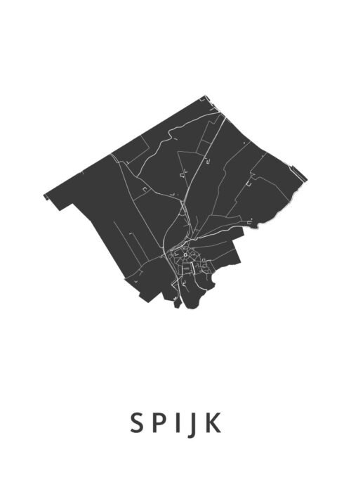 Spijk Kaart Poster