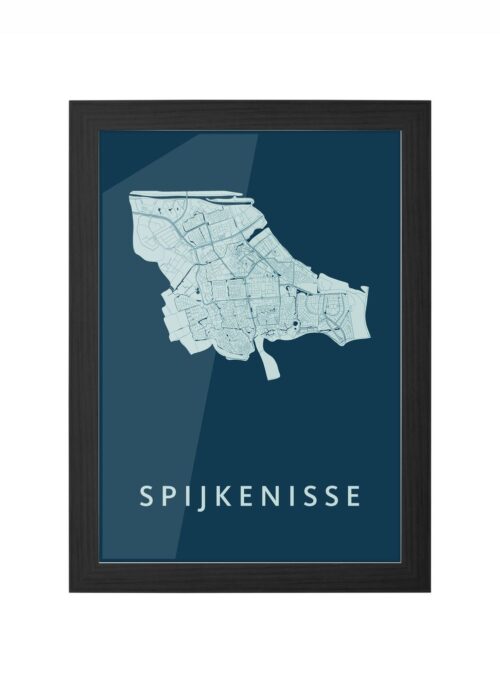 Spijkenisse Feldgrau Ingelijst in Zwart lijst Kopen | Kunst in Kaart