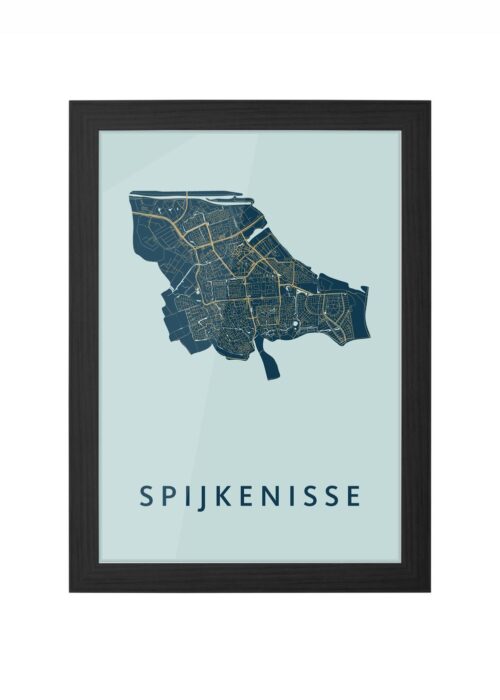 Spijkenisse Prussian Ingelijst in Zwart lijst Kopen | Kunst in Kaart