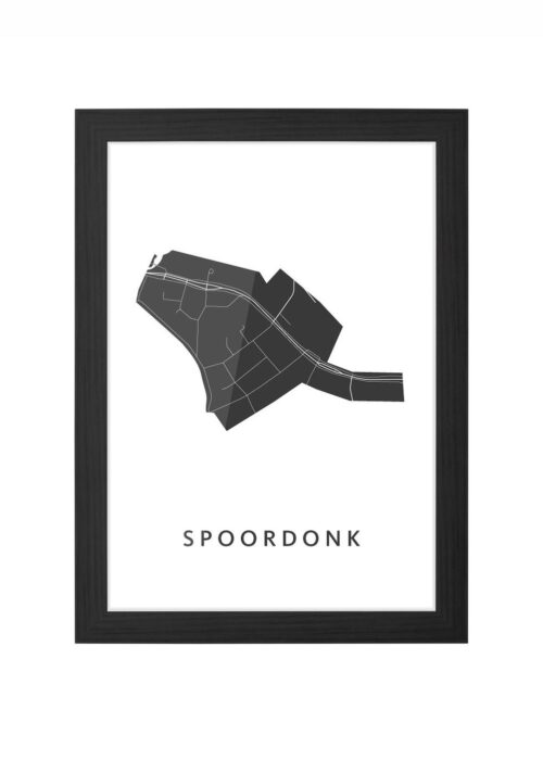 Spoordonk Ingelijst in Zwart lijst Kopen | Kunst in Kaart