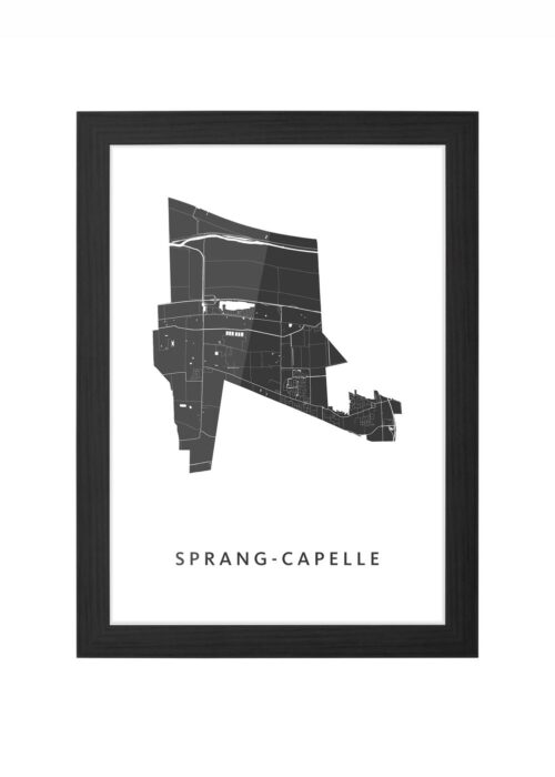 Sprang-Capelle Ingelijst in Zwart lijst Kopen | Kunst in Kaart