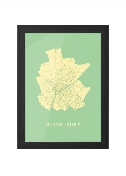 Middelburg Spring Ingelijst in Zwart lijst Kopen | Kunst in Kaart