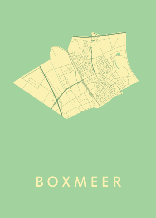 Boxmeer Spring Stadskaart Poster Kopen