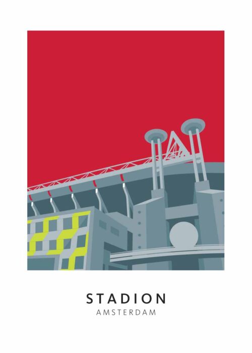 Stadion Amsterdam — Stadsgezicht Print