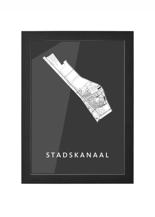 Stadskanaal Black Ingelijst in Zwart lijst Kopen | Kunst in Kaart