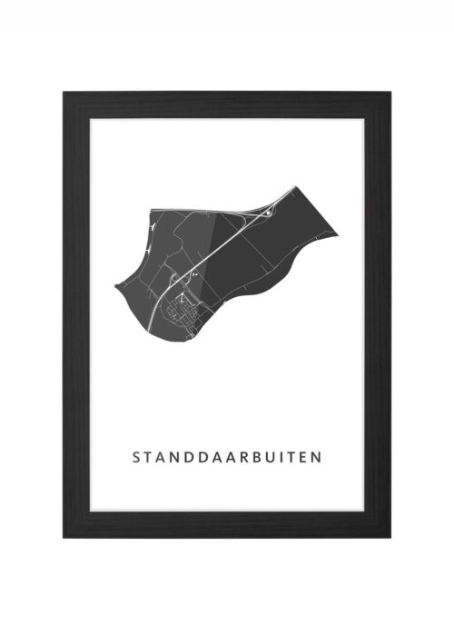 Standdaarbuiten White Ingelijst in Zwart lijst Kopen | Kunst in Kaart