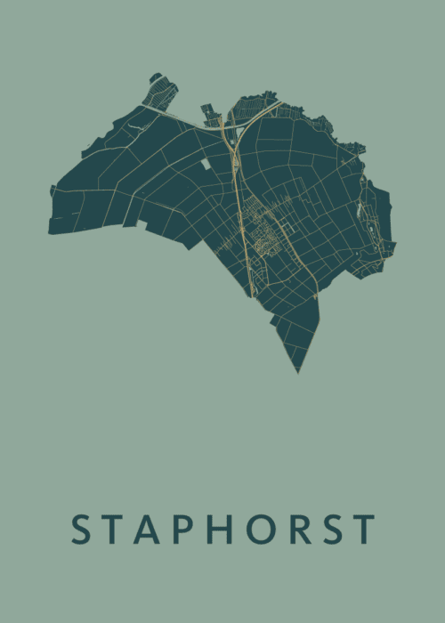 Staphorst Stadskaart poster Amazon