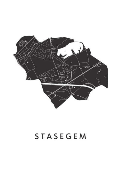 Stasegem Stadskaart Poster Kopen