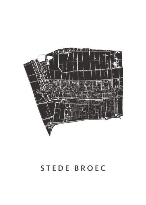 Stede Broec Stadskaart Poster Kopen