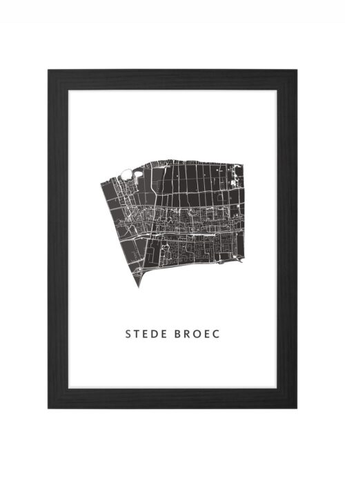 Stede Broec Ingelijst in Zwart lijst Kopen | Kunst in Kaart